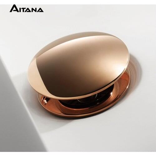 Brass Basin Sink Pop Up Drain Brass Drain Plug Gold Bathroom Sink Pop up Drain With and Without Overflow