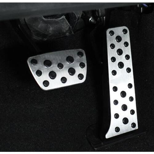 For Toyota Camry 2017 2018 Accelerator Oil footrest Pedal Plate Clutch Throttle Brake Foot Pedal Treadle 2pcs/set
