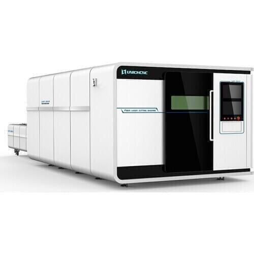 Cypcut software metal sheet laser cutting machine with exchangeable table and full cover