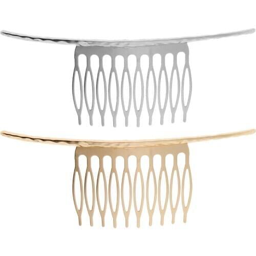 Blank Hair Clip Hair Comb 10 Teeth DIY Bridal Hair Accessories Hair Jewelry