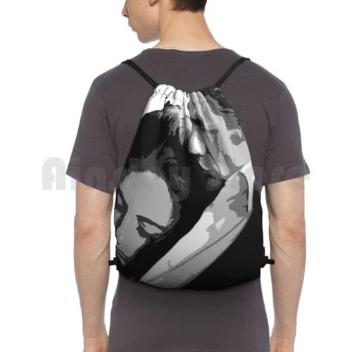 Johnny Cash & June Carter Cash Backpack Drawstring Bag Riding Climbing Gym Bag Country Music Country June Carter June Carter