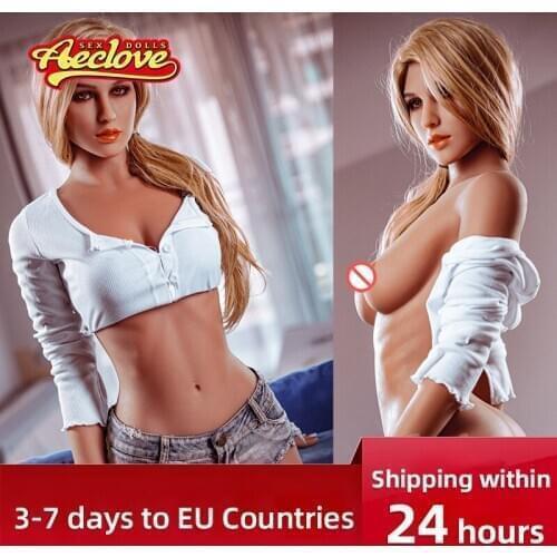 Aeclove 158cm Real TPE Sex Dolls Golden Blonde Beauty Sexy Tits Oral Anus Vagina High Quality Adult Love Doll Sex Toys for Men