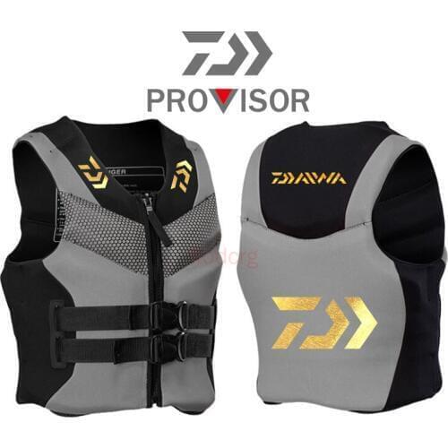 2020 Swimming Life Jacket Outdoor Daiwa Fishing Life Vest Multifunctional Life Jacket Custom Logo dawa 80N 120KG Flotation Vest