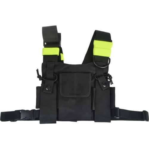 Tactical Harness Front Pack bag Outdoor Pouch Carry Cases Holster for most Walkie Talkie Vest Chest bag
