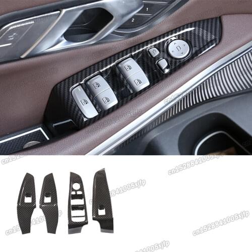 Lsrtw2017 for Bmw 3 Series G20 Car Window Lifter Switch Button Frame Trims Interior Accessories 2020 2021 Auto Sticker