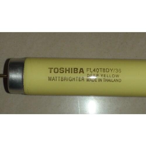 TOSHIBA Anti-ultraviolet Lamp FL40T8DY36 FL20T8DY18 Yellow Anti-UV Lamp