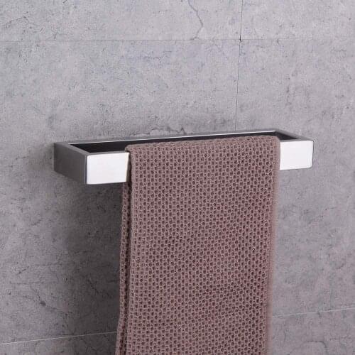 Towel Rack Towel Hanger Bath Towel Holder Wall Hanging Towel 304 Stainless Steel Bathroom Shelf Storage Rack
