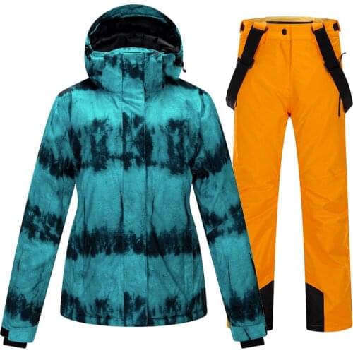 Women Ski Jacket Ski Pants Winter Windproof Waterproof Breathable Warm Female Snowboard Jacket Snowboard Pants New Ski Equipment