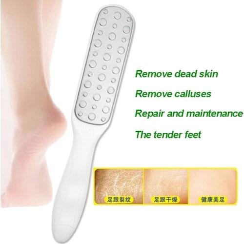 1pc Foot File Heel Grater For The Feet Pedicure Rasp Remover Luxury Stainless Steel Scrub Manicure Nail Tools QE