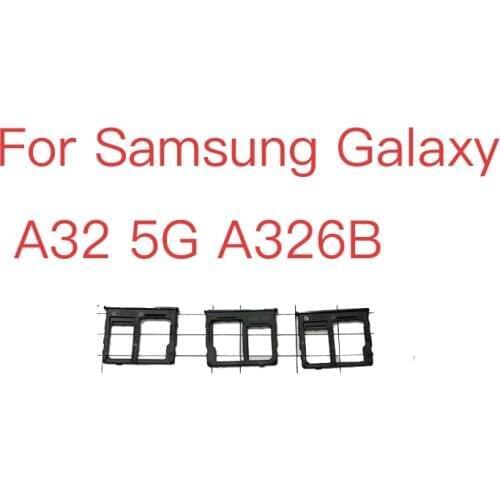 10PCS Sim Tray Holder For Samsung Galaxy A32 5G A326B SIM Card Tray Slot Holder Adapter Socket Repair Parts