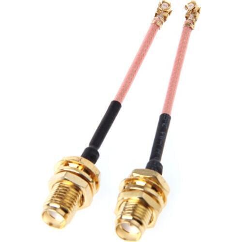 5 Pcs 5cm RG178 Extension Cable Gold Plated RF Straight SMA Female Jack to IPEX Connector Pigtail Cord