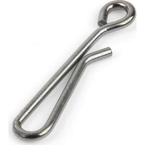 50pcs Fishhooks Hanging Snap Swivel Fishing Tackle Fishhooks Connector 2021 Newest Fish Accessory Fishing Fast Lock Fishhooks