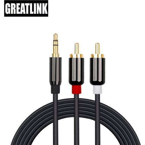 Thunderbolt 3 jack 3.5mm audio cable rca 3.5 mm jack speaker cable digital to analog audio convert for Phone Edifer Home Theater