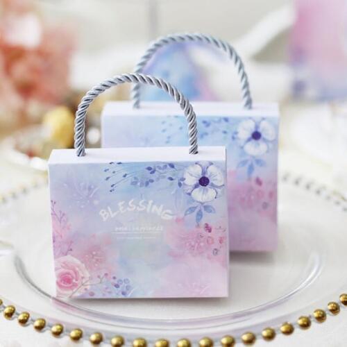 AVEBIEN 20pcs Minimalist Style Wedding Decoration Wedding Favors and Gift Bag for Guests Sincere Blessing Baby Shower Candy Box