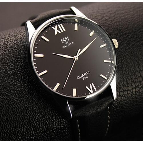 2020 Yazole Watch Simple Hook Needle Business Watch Roman Scale Male Soft Leather Watch Mens Quartz Watches Relogio Masculino