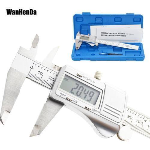 Wanhenda 200mm metal digital industrial caliper 300mm stainless steel electronic digital caliper measurement tool 150mm caliper