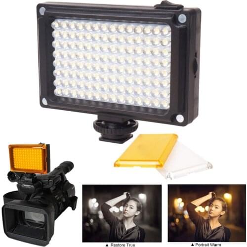 Photographic Lighting 112 LED Bi-Color 3200K-5600K Adjustable Phone Video Light For Youtube Live Streaming For Canon Nikon Flash