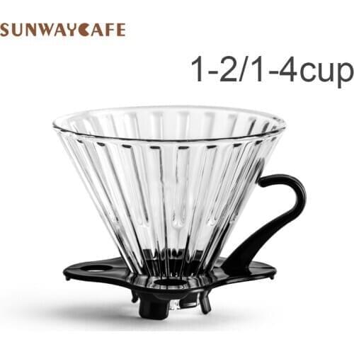 Coffee Filter Glass Holder Drip Reusable Coffee Filters Dripper v60 Drip For Barista Coffee Accessories Cafe Machine Tools