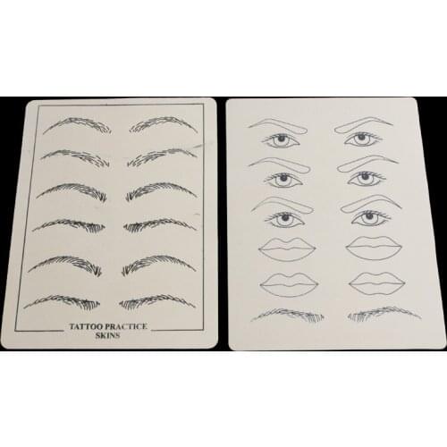 Tattoo Practice Skin 10pcs/lot permanent makeup tattoo fake skin for tattoo practice permanent makeup practice skin
