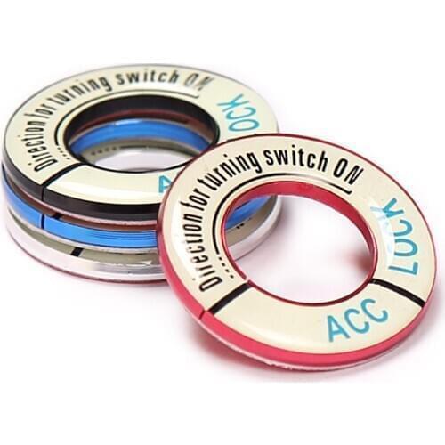 Fashion Car Ignition Key Ring Cover Decorative Trim Luminous Stickers For Peugeot 208 301 307 308 2008 3008 5008 Accessories