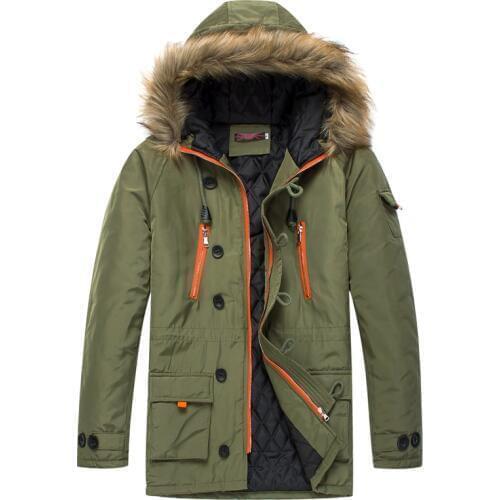 Cotton-padded Mens New Korean Winter Style Loose Large Size Leisure Thickened Jacket Trend in 2018