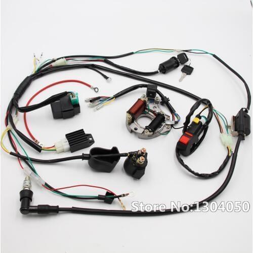 Complete Electrics Coil CDI Magneto Stator Wiring Harness ATV KLX Stator 50cc 70cc 90cc 110cc 125cc top NEW