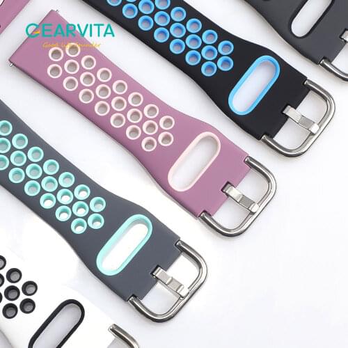 Silicone Watchband 20mm 22mm SmartWatch Steel Strap Bands Wristbands Women Men For Samsung Huawei Smart Watch Band Straps