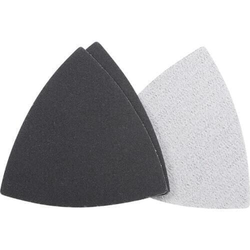Uxcell 3Pcs Triangle Detail Sander Sandpaper Hook and Loop 3-1/2 Inch Silicon Carbide Sanding Pad to Non-metal Wood Rubber