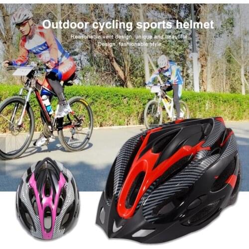 Unisex Bicycle Cycling Helmet Ultralight EPS+PC Cover MTB Road Bike Helmet Integrally-mold Cycling Helmet Cycling Safely Cap