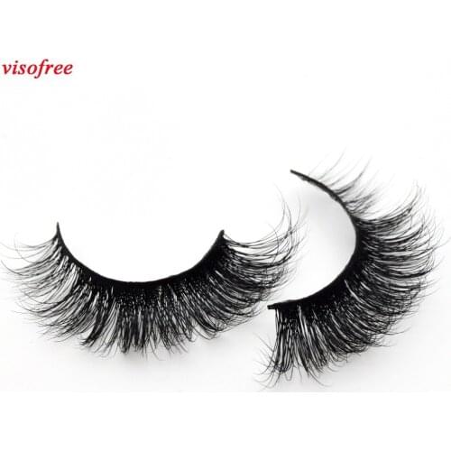 Visofree Eyelashes 3D Mink Lashes Crossing Mink False Eyelashes Hand Made Full Strip Eye Lashes cilios naturais 19