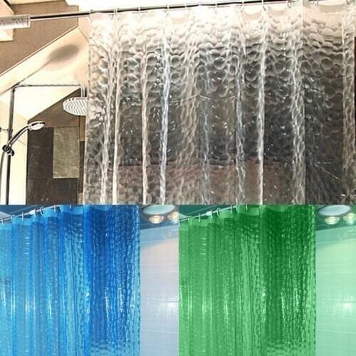 1.8*1.8m Moldproof Waterproof and Moldproof 3D Thickened Bathroom Bath Shower Curtain