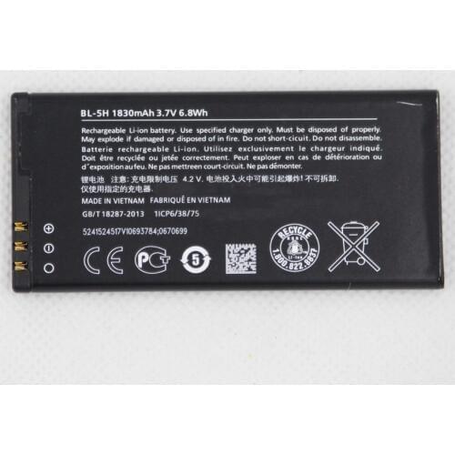 10pcs/lot Cell Phone Battery BL-5H 1830mAh For Nokia Lumia 630 Lumia630 RM-977 RM-978 Moneypenny RM 977 978 BL 5H