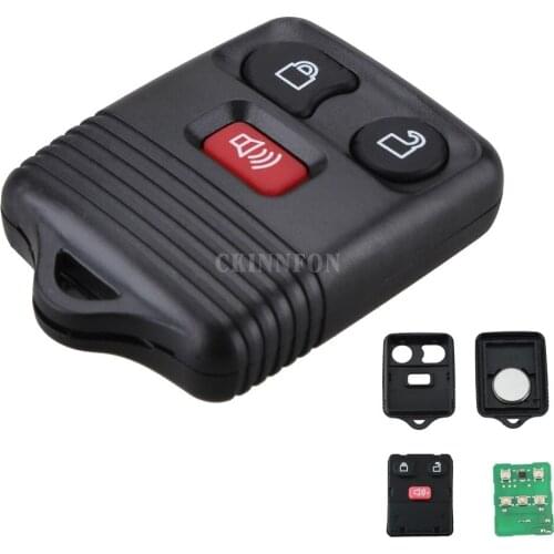 100Pcs/Lot 3 Buttons Keyless Entry Key Flip Fob Remote Fob Clicker Transmitter Control Alarm Car Truck ABS Key Case