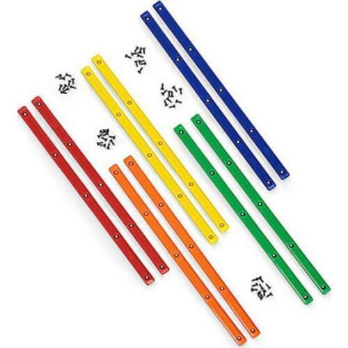 2pcs Double tilt skateboard rib anti-collision strip skateboard plastic strip reduces friction skateboard rails deck protection