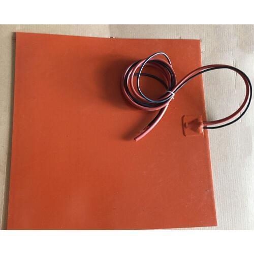 200x200mm 12v 200w riscaldatore del silicone heater termoforo con 100k termistore per 3d stampante silicone heating pad