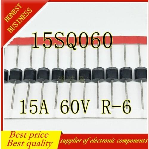 30PCS-100PCS 15SQ060 15A 60V R-6 NEW schottky barrier diodes for DIY Solar Cells panel Junction