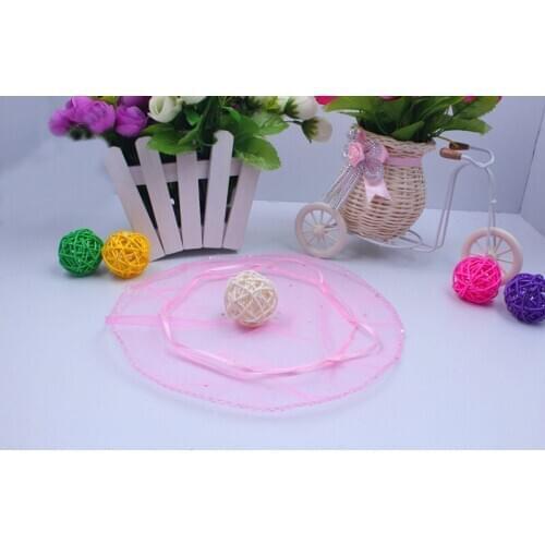 35cm 1000pcs Pink Candy Bags For Wedding Round Christmas Organza Bags Gift Packaging Bags Women Drawstring Bag Package Display