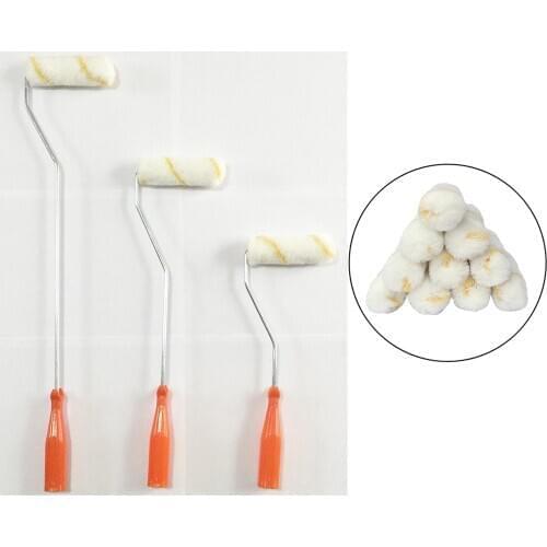 4 Inch Home Replacement Mini Paint Roller Cover Roller Sleeve Roller Naps Repair Brush Walls Supplies