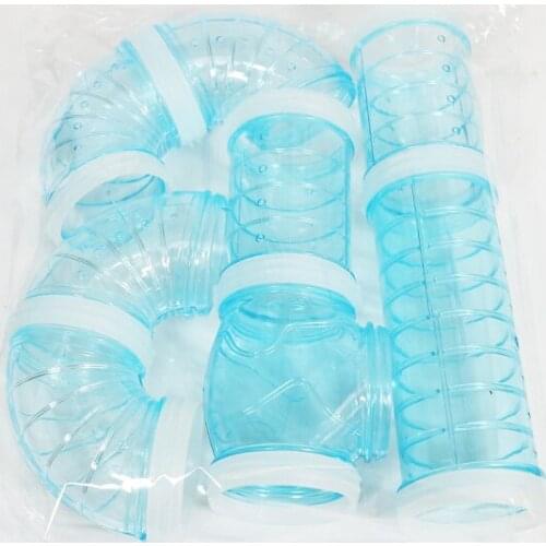 Acrylic Hamster External Pipe Toy U Type I Straight Pipe T Type Pipe Small Pet House External DIY Tunnel
