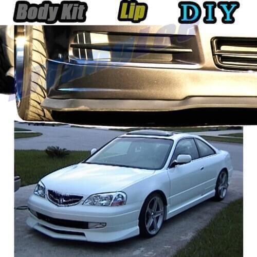 Car Bumper Lip Front Spoiler Skirt Deflector For Acura CL YA1 YA4 1997~2003 Tune Car Modification Modified Body Kit Lips