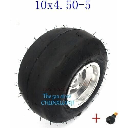 Free shipping 10x4.50-5 kart tire Drift Bike Wheels 168 Go kart 5 inch Rear wheel beach car accessories ATV Quad spare parts