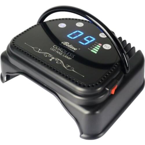 Cordless 15S Fast Dry Shellac Lamp LCD Display Nail Curing Machine Imported Curing Beads Portable Handle Pedicure Salon