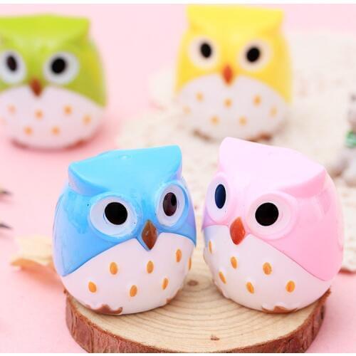 Ellen Brook 1 Pcs Kawaii Cute Cartoon Owl Pencil Sharpener Cutter Knife School Office Supplies StationeryGift