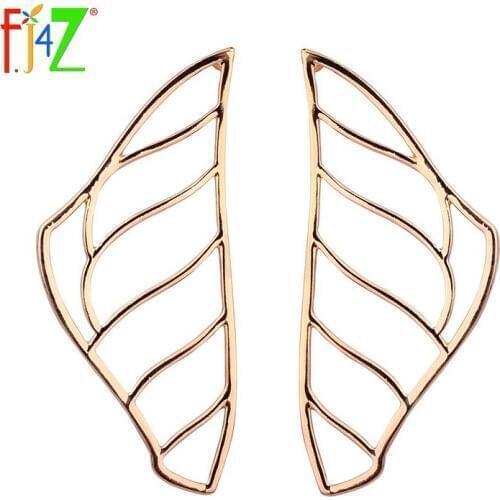F.J4Z New Hot Fashion Stud Earrings Trending Personality Fancy Irregular Alloy Earrings For Party