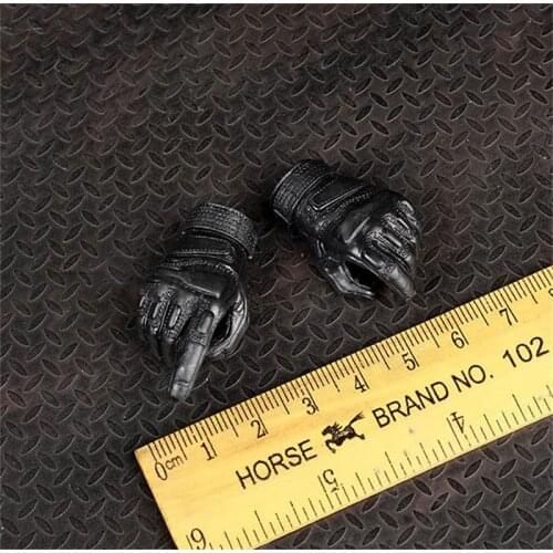 In Stock For Sale 1/6th Special Forces Sniper Black Gloves Hands Model Can Suit Mostly 12 inch Doll Soldier Collection
