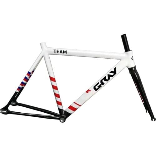 TEAM Fixed Gear Bicycle Frameset 700C*48/53/56CM Aluminum racing track Bike Fixie frame Track Frame