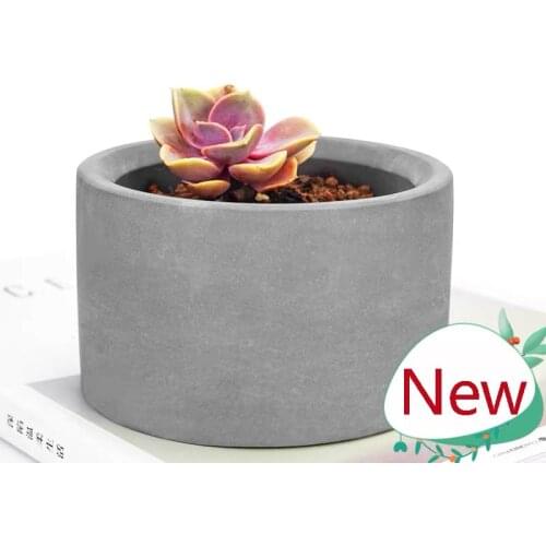 12cm Round Concrete Planter Mold Silicone Molds For Succulent Plant Flower Pot Cement Container Mold