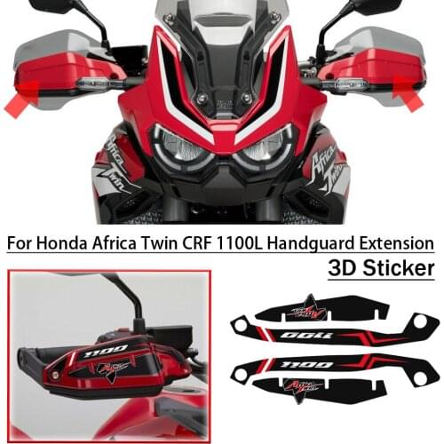 Motorcycle Original Handguard Extended 3D Stickers For HONDA Africa Twin CRF 1100L 2020 CRF 1100 L Adventure sticker