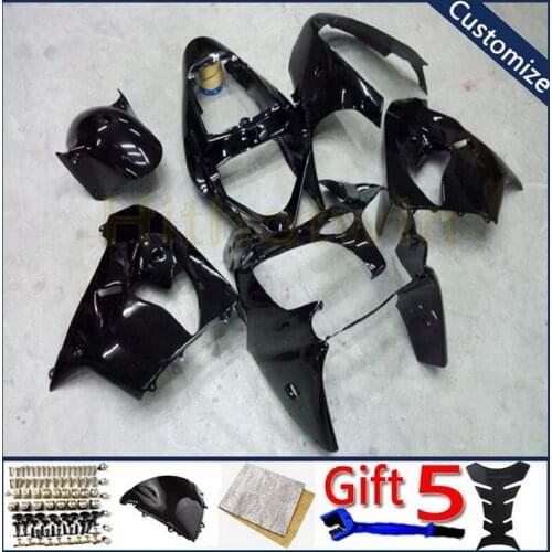 Motorcycle plastic cover For ZX9R 2002 2003 ZX-9R 02 03 ZX 9R ABS plastic Fairings hull Custom black