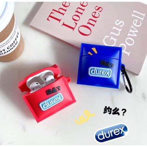 Funny Condom Soft Headphone Cases For Apple Airpods 1/2/pro Interesting Earphone Protection Cover Skin Accessories